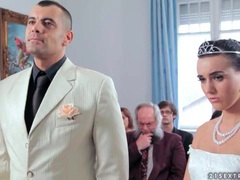 Free Kilo Movies presents: Sexy bride licks his shoes and sucks his cock