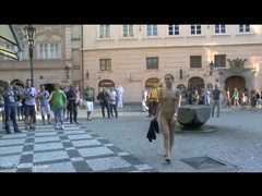 Free Kilo Movies presents: Naked young lady on a busy public street