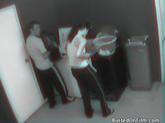 Free Kilo Movies presents: Laundry room fuck caught on security camera
