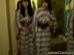 Free Kilo Movies presents: Japanese babe jerking in group