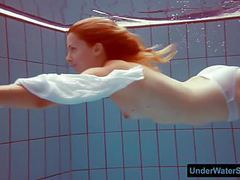 Free Kilo Movies presents: Redhead in a white dress and sexy bikini