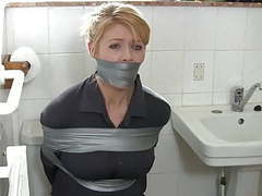Free Kilo Movies presents: Blonde housewife in bathroom