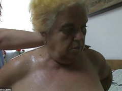 Free Kilo Movies presents: Mature woman using dildo on chubby granny