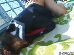 Free Kilo Movies presents: Cute japanese coed exhibs and fucked outdoor