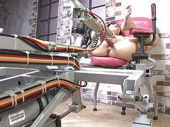 Free Kilo Movies presents: Petite japanese brunette gets pounded by a fuck machine