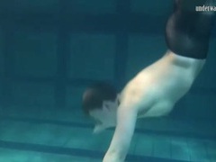 Free Kilo Movies presents: Sporty girl in black pantyhose swims erotically