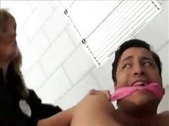 Free Kilo Movies presents: Female officer makes prisoner her sissy bitch