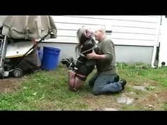 Free Kilo Movies presents: Hogtied tight in the garden