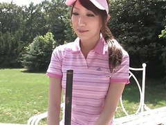 Free Kilo Movies presents: Naughty brunette sucks stud's dick after a game of golf