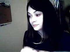 Free Kilo Movies presents: Amateur brunette with a pretty face plays with her huge tits