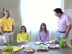 Free Kilo Movies presents: Naughty babes cecelia taylor and katie kush swap their boyfriends, Foursome, Group Sex, Hardcore