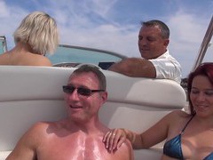 Free Kilo Movies presents: Hot ass blondie britney drops her clothes for sex on the boat, Group Sex, Hardcore, Outdoor, Reality, Yacht, Foursome, Bikini