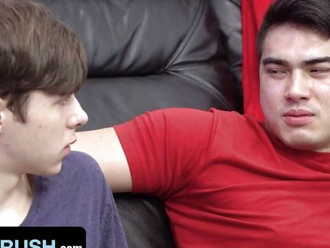 Free Kilo Movies presents: Brothercrush - cute young twink gets his tight asshole filled with his step brothers hot jizz