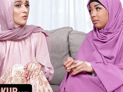 Free Kilo Movies presents: Hijab wearing step sisters malina melendez and aubry babcock fuck their step brother - hijab hookup
