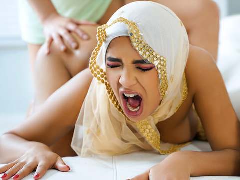 Free Kilo Movies presents: Muslim cutie with juicy tits babi star bends over and takes fat cock in her ass - hijab hookup