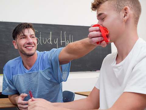 Free Kilo Movies presents: Twink boy jack waters gets dominated and bullied by athletic jock jordan starr in class - bully him