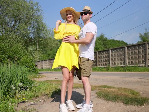 Free Kilo Movies presents: Blonde novella night gets fucked from behind in public - hd