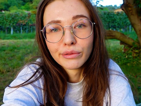 Free Kilo Movies presents: Alone? outside on the fields i presnet my huge labia teen pussy and clit