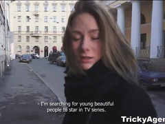 Free Kilo Movies presents: Beautiful teen strips and sucks in reality porn