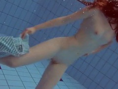 Free Kilo Movies presents: Striped one piece swimsuit on a hot teen