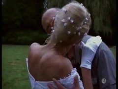 Free Kilo Movies presents: Naughty bride taken outdoors by two guys