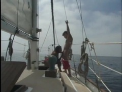 Free Kilo Movies presents: Interracial on a boat with a beautiful black girl