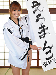 Free Kilo Movies presents: Turned on Yuuno Hoshi shows new ways to do calligraphy on the table