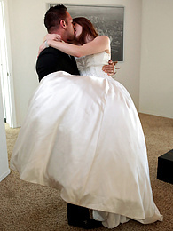 Free Kilo Movies presents: Bride with big fake tits Veronica Vain gets her trimmed pussy nailed deep