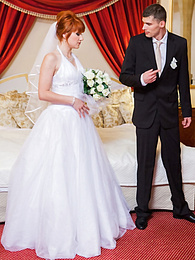 Free Kilo Movies presents: Redhead Czech bride Lucy Bell getting double fucked on her wedding day