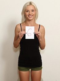Free Kilo Movies presents: Blond hungarian teen Zazie Skymm gets completely naked during a solo shoot